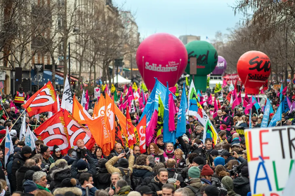 Manifestation parisienne du 19 janvier 2023.
