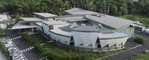 Photo aérienne du Centre hospitalier de Mayotte