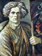 Une peinture de Nestor Makhno par un artiste ukrainien, en 2003.